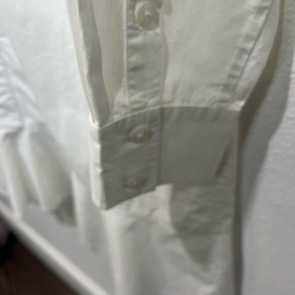 DRAPER JAMES TULIP WHITE COTTON SHIRT DRESS SIZE 4 - Picture 8 of 16